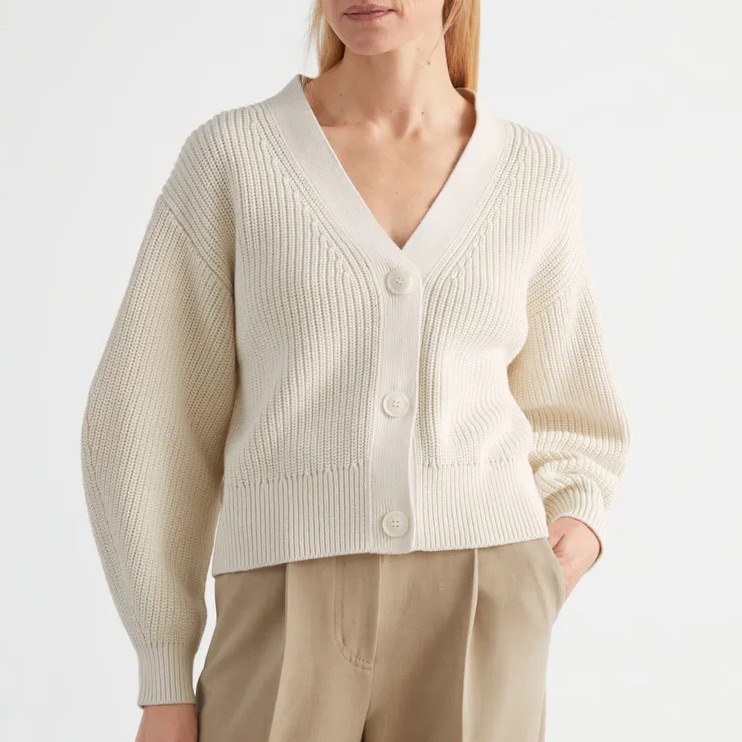 & Other Stories Cream Women's Knit Cardigan